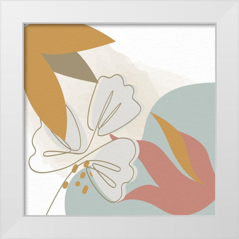 Soft Organics 1 White Modern Wood Framed Art Print by Allen, Kimberly