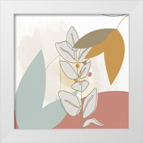 Soft Organics 2 White Modern Wood Framed Art Print by Allen, Kimberly