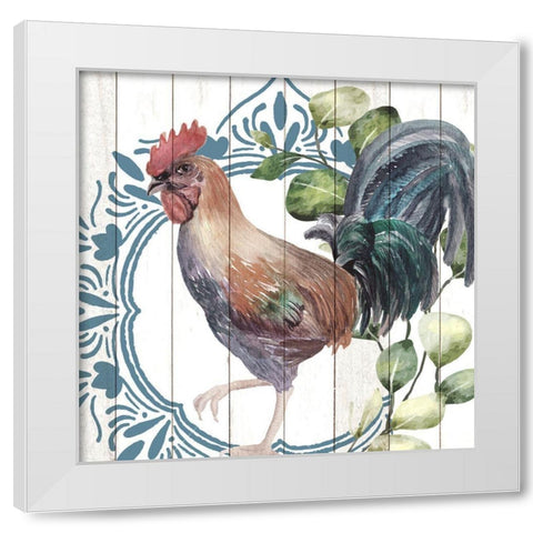 Poultry Farm 2 White Modern Wood Framed Art Print by Allen, Kimberly