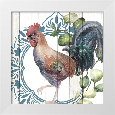 Poultry Farm 2 White Modern Wood Framed Art Print by Allen, Kimberly