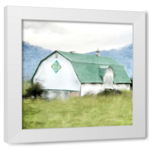 Green Acres White Modern Wood Framed Art Print by Allen, Kimberly
