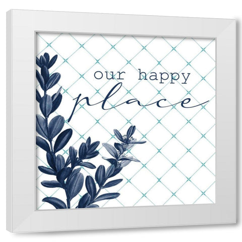 Happy Home 1 White Modern Wood Framed Art Print by Allen, Kimberly