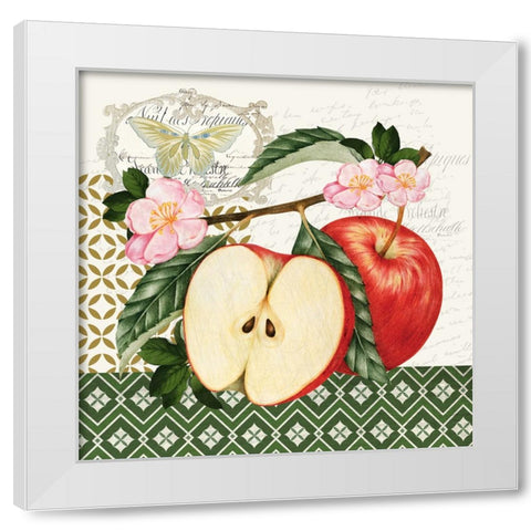 Apples 2 White Modern Wood Framed Art Print by Allen, Kimberly