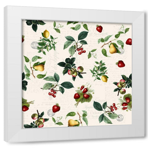 Fruit Picking White Modern Wood Framed Art Print by Allen, Kimberly