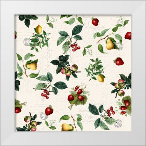 Fruit Picking White Modern Wood Framed Art Print by Allen, Kimberly