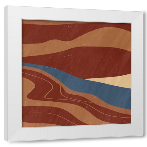 Desert Sun 1 White Modern Wood Framed Art Print by Allen, Kimberly
