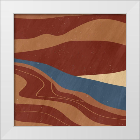 Desert Sun 1 White Modern Wood Framed Art Print by Allen, Kimberly