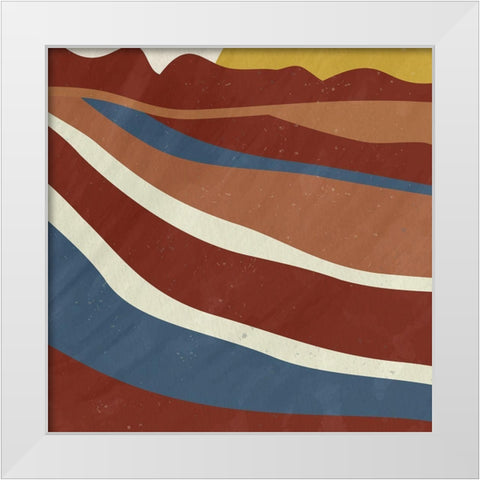 Desert Sun 2 White Modern Wood Framed Art Print by Allen, Kimberly