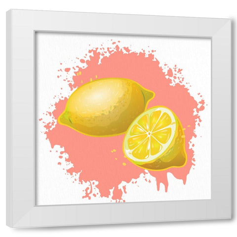 Summer Fruit 1 White Modern Wood Framed Art Print by Allen, Kimberly