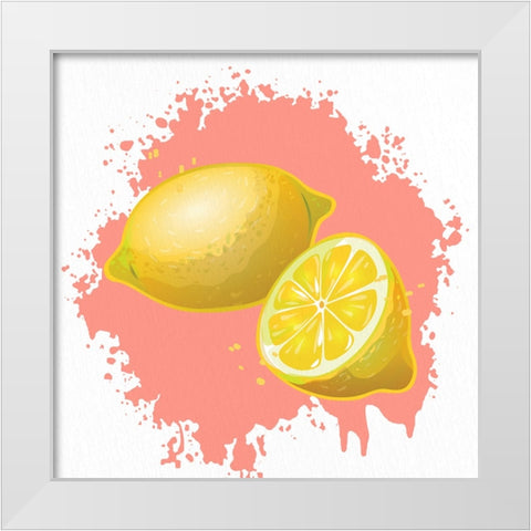 Summer Fruit 1 White Modern Wood Framed Art Print by Allen, Kimberly