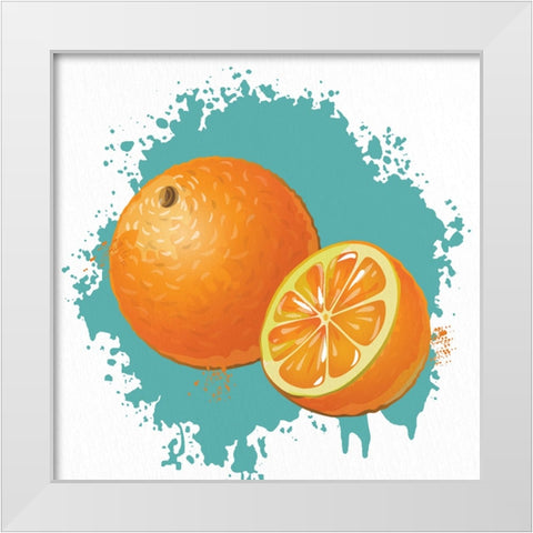 Summer Fruit 3 White Modern Wood Framed Art Print by Allen, Kimberly