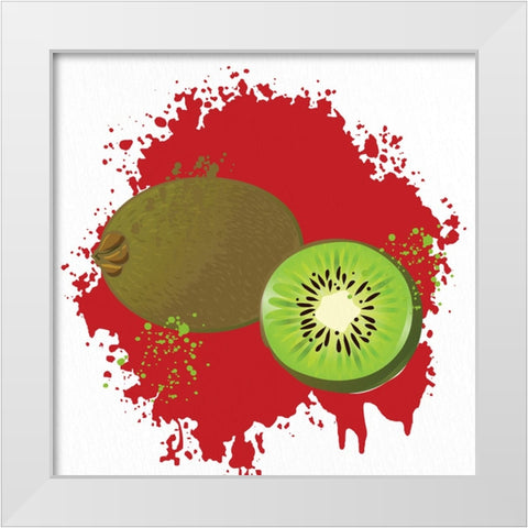 Summer Fruit 4 White Modern Wood Framed Art Print by Allen, Kimberly