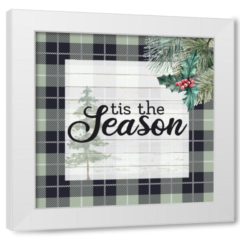 Tis the Season White Modern Wood Framed Art Print by Allen, Kimberly