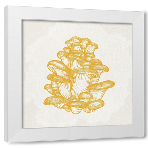 Mushroom Love 2 White Modern Wood Framed Art Print by Allen, Kimberly