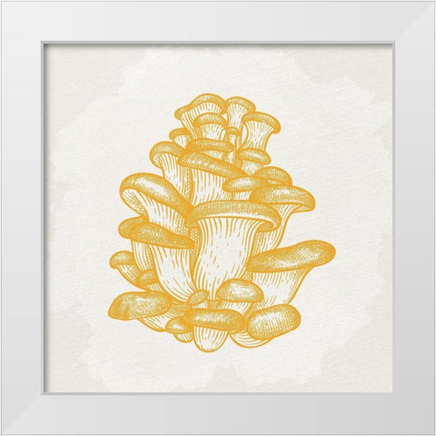 Mushroom Love 2 White Modern Wood Framed Art Print by Allen, Kimberly