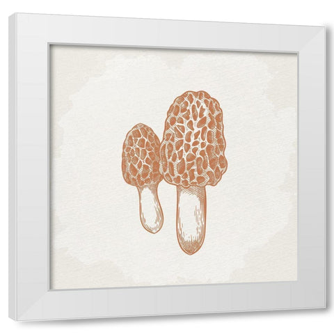 Mushroom Love 3 White Modern Wood Framed Art Print by Allen, Kimberly