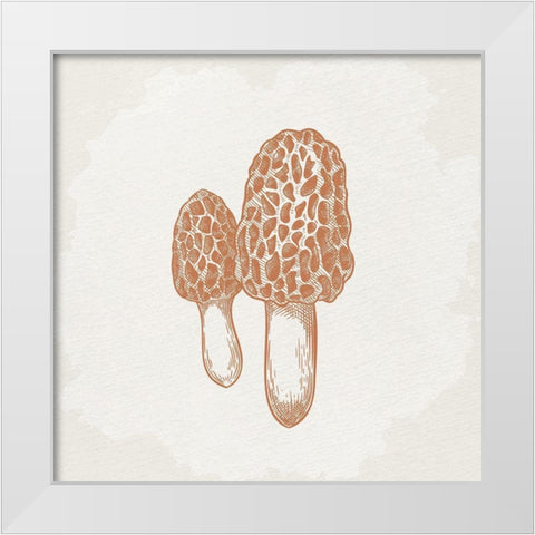 Mushroom Love 3 White Modern Wood Framed Art Print by Allen, Kimberly