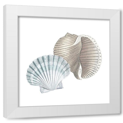Seaside 4 White Modern Wood Framed Art Print by Allen, Kimberly