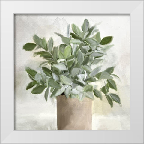 Radiance White Modern Wood Framed Art Print by Allen, Kimberly