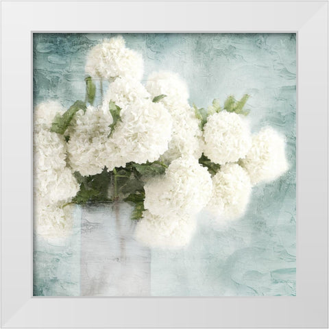 Hydrangeas White Modern Wood Framed Art Print by Allen, Kimberly