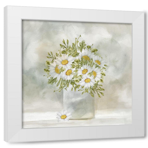 Happiness White Modern Wood Framed Art Print by Allen, Kimberly