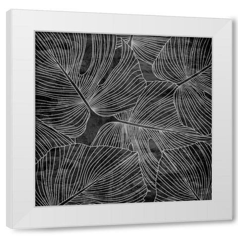 Monstera 2 White Modern Wood Framed Art Print by Allen, Kimberly