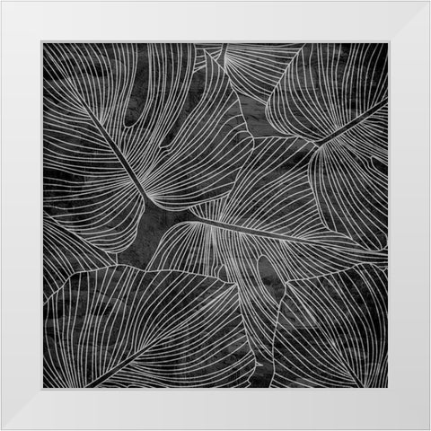 Monstera 2 White Modern Wood Framed Art Print by Allen, Kimberly