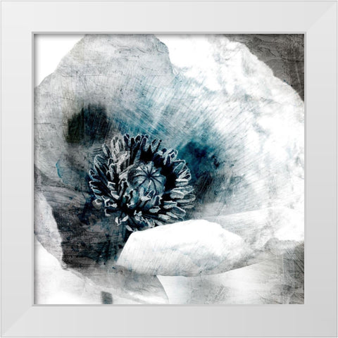 Poppy Center White Modern Wood Framed Art Print by Allen, Kimberly
