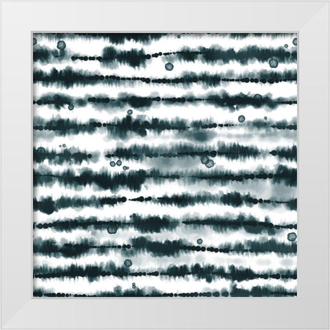 Shibori 1 White Modern Wood Framed Art Print by Allen, Kimberly