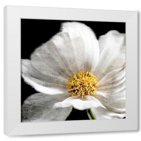 Yellow Center White Modern Wood Framed Art Print by Allen, Kimberly