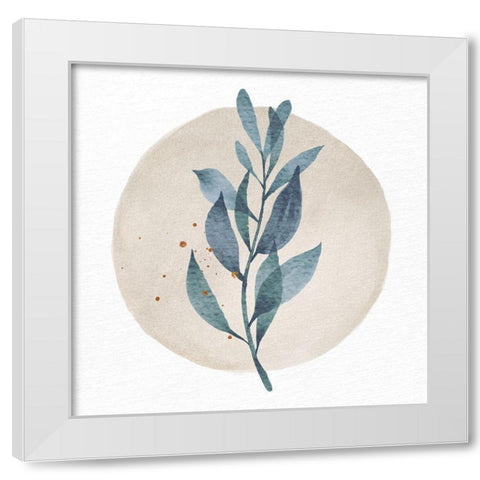 Pressed Leaf 1 White Modern Wood Framed Art Print by Allen, Kimberly