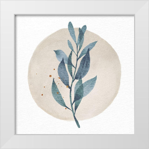 Pressed Leaf 1 White Modern Wood Framed Art Print by Allen, Kimberly