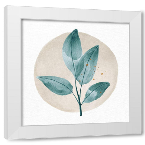 Pressed Leaf 2 White Modern Wood Framed Art Print by Allen, Kimberly
