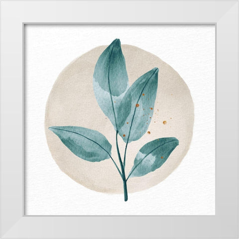 Pressed Leaf 2 White Modern Wood Framed Art Print by Allen, Kimberly