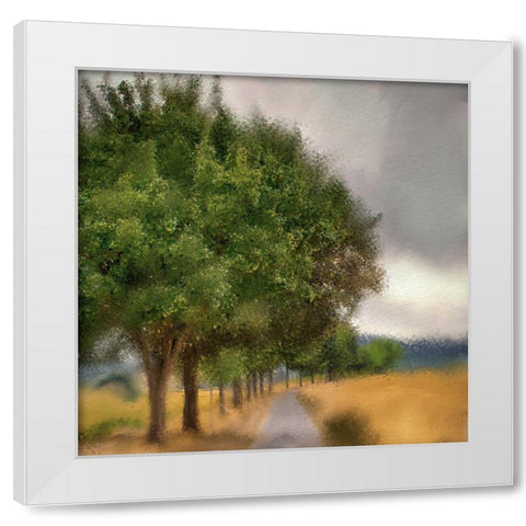 Dusky Sky White Modern Wood Framed Art Print by Allen, Kimberly