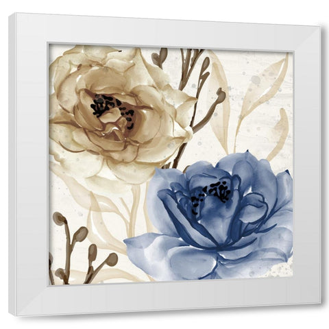 Blue Notes 2 White Modern Wood Framed Art Print by Allen, Kimberly