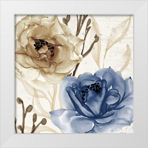 Blue Notes 2 White Modern Wood Framed Art Print by Allen, Kimberly