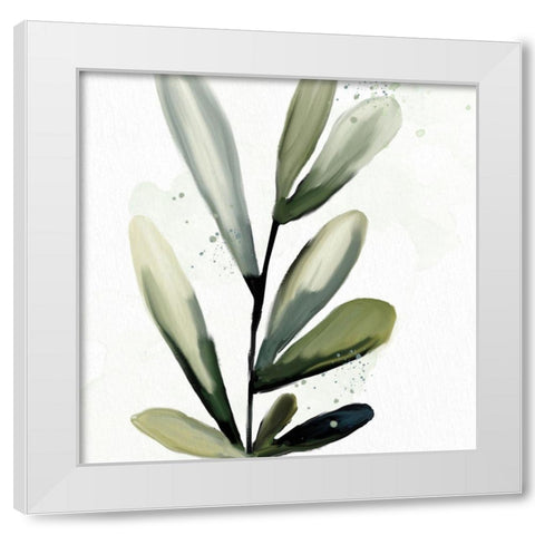 Muted Greens 2 White Modern Wood Framed Art Print by Allen, Kimberly