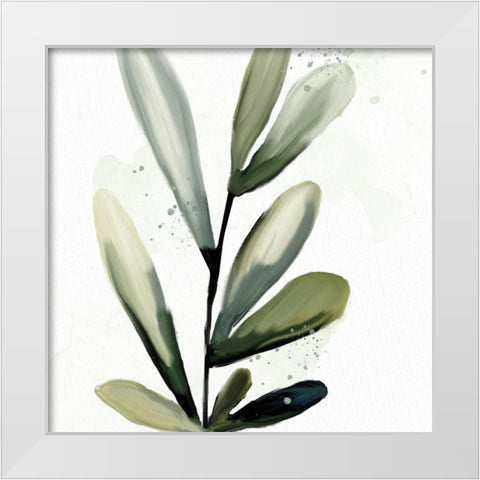 Muted Greens 2 White Modern Wood Framed Art Print by Allen, Kimberly
