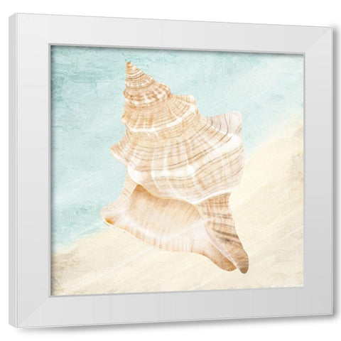At the Shore 1 White Modern Wood Framed Art Print by Allen, Kimberly