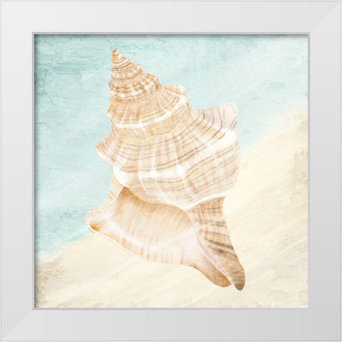 At the Shore 1 White Modern Wood Framed Art Print by Allen, Kimberly