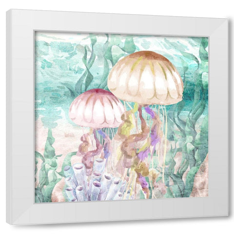 Into the Sea 2 White Modern Wood Framed Art Print by Allen, Kimberly
