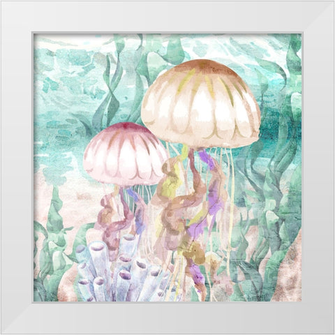 Into the Sea 2 White Modern Wood Framed Art Print by Allen, Kimberly
