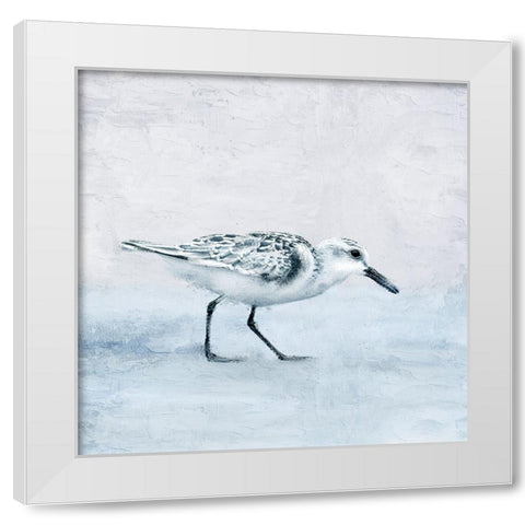 Sandpiper 1 White Modern Wood Framed Art Print by Allen, Kimberly