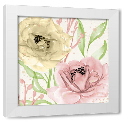 Spring Notes 2 White Modern Wood Framed Art Print by Allen, Kimberly