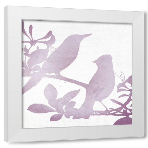 Tweet 2 White Modern Wood Framed Art Print by Allen, Kimberly