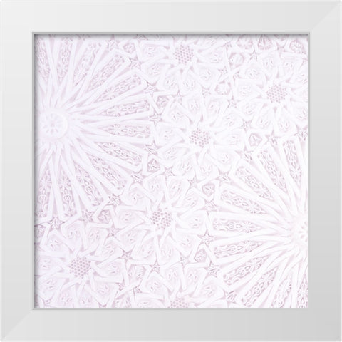 Lilac Lace 1 White Modern Wood Framed Art Print by Allen, Kimberly