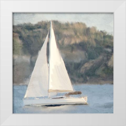 Going To Sea White Modern Wood Framed Art Print by Allen, Kimberly
