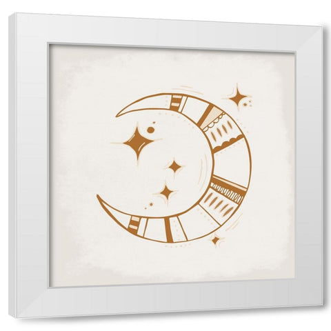 The Moon White Modern Wood Framed Art Print by Allen, Kimberly