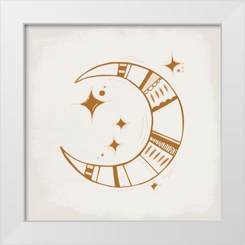 The Moon White Modern Wood Framed Art Print by Allen, Kimberly